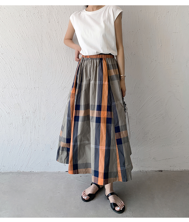Summer Retro Classic Style Color Block Polyester Midi Dress Skirts display picture 75