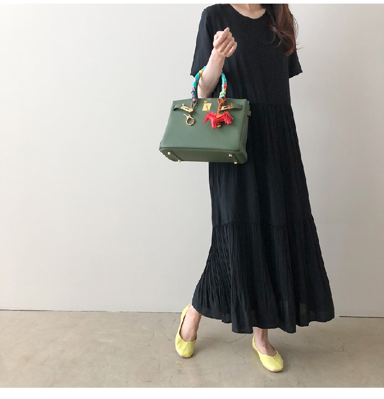 Women's Regular Dress Simple Style Round Neck Short Sleeve Solid Color Maxi Long Dress Holiday Daily display picture 14