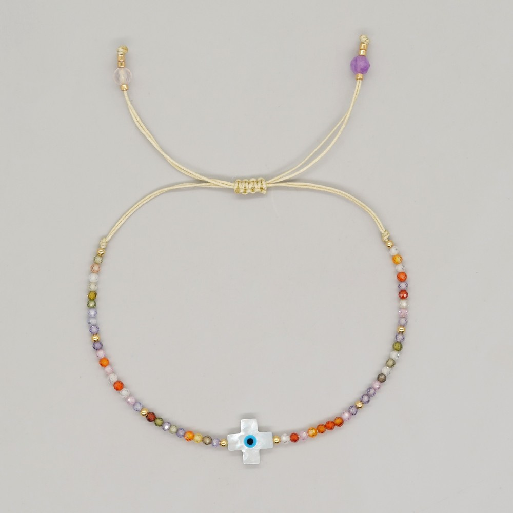Bohemian Modern Style Heart Shape Glass Glass Women's Bracelets display picture 4