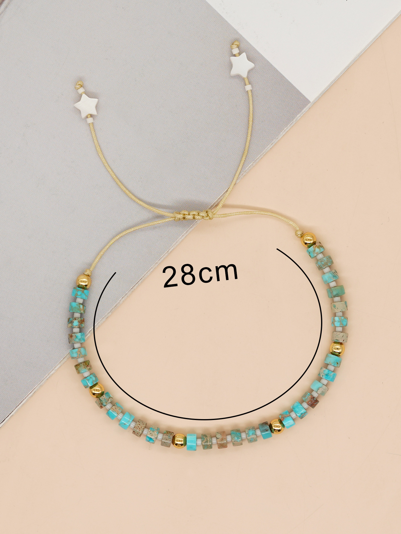 Hip-Hop Retro Star Polyester Soft Clay Copper Beaded Handmade Unisex Drawstring Bracelets display picture 7