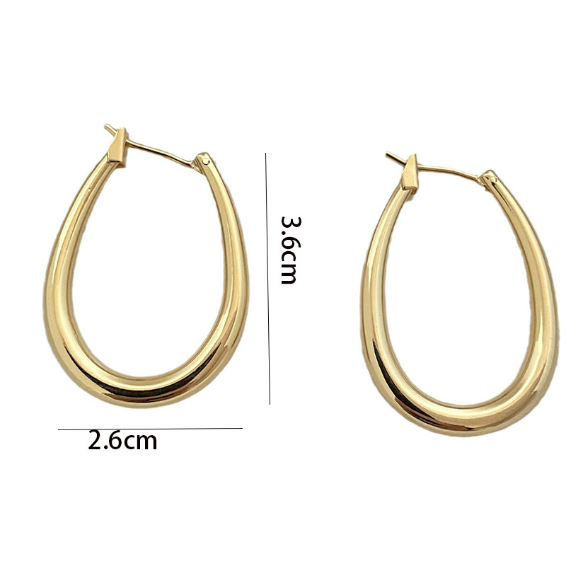 1 Pair Exaggerated Simple Style Solid Color Copper Earrings display picture 1