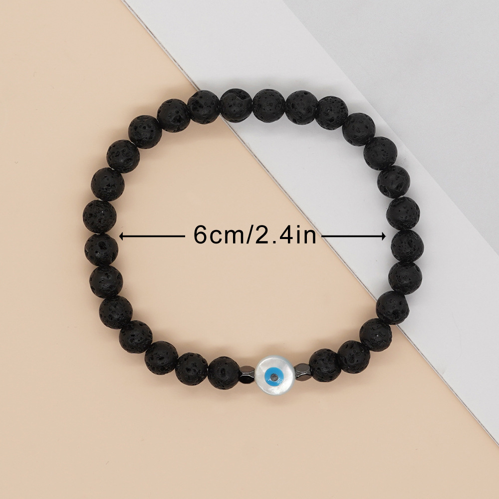 Simple Style Classic Style Geometric Glass Shell Beaded Men's Bracelets display picture 6