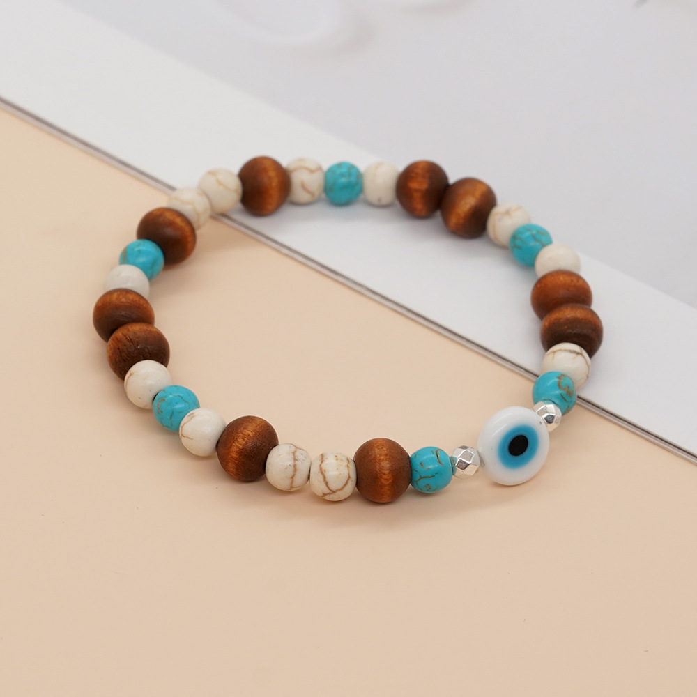 Simple Style Classic Style Geometric Glass Shell Beaded Men's Bracelets display picture 8