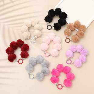 Cute Bear Heart Shape Arylic Plating Keychain display picture 3