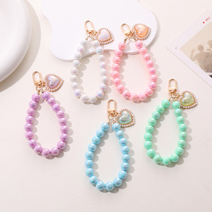 Cute Bear Heart Shape Arylic Plating Keychain display picture 11