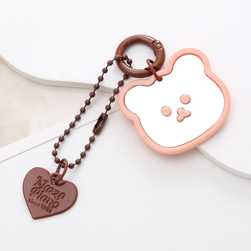 Cute Bear Heart Shape Arylic Plating Keychain display picture 18