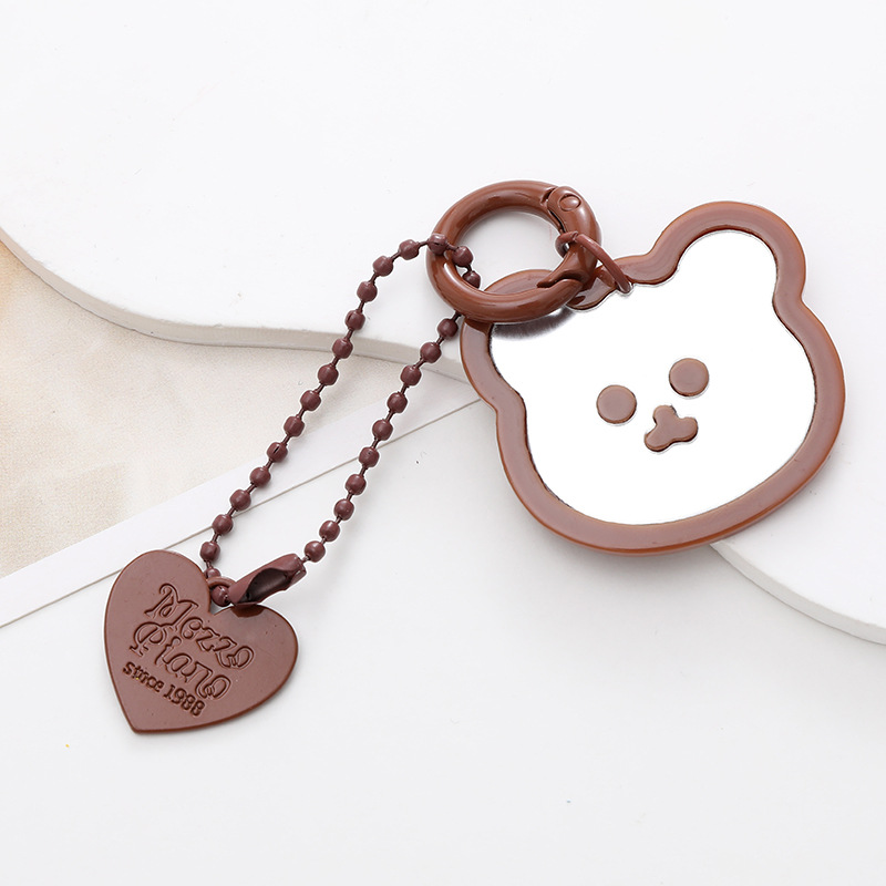 Cute Bear Heart Shape Arylic Plating Keychain display picture 19