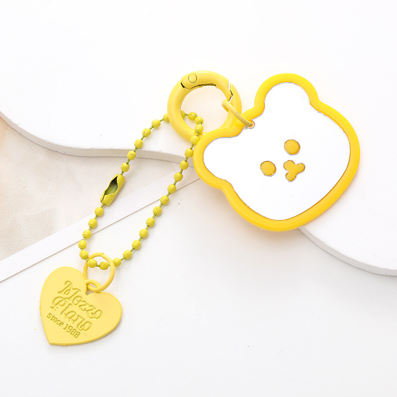 Cute Bear Heart Shape Arylic Plating Keychain display picture 20