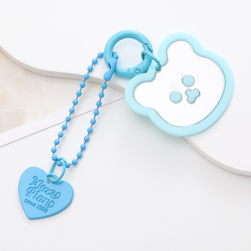 Cute Bear Heart Shape Arylic Plating Keychain display picture 21