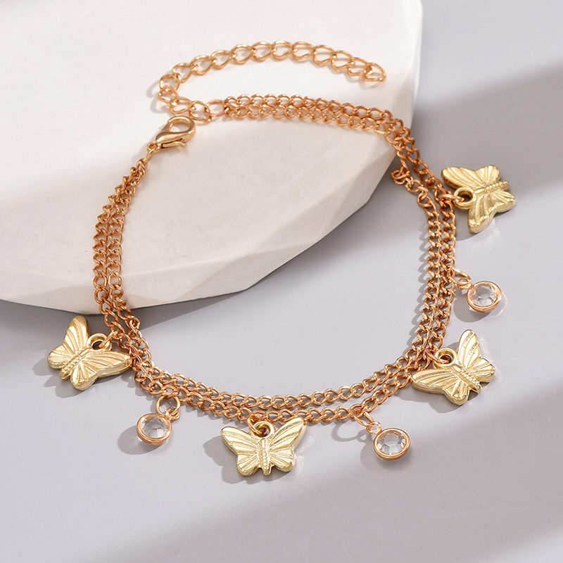 Simple Style Butterfly Zinc Alloy Women's Anklet display picture 5
