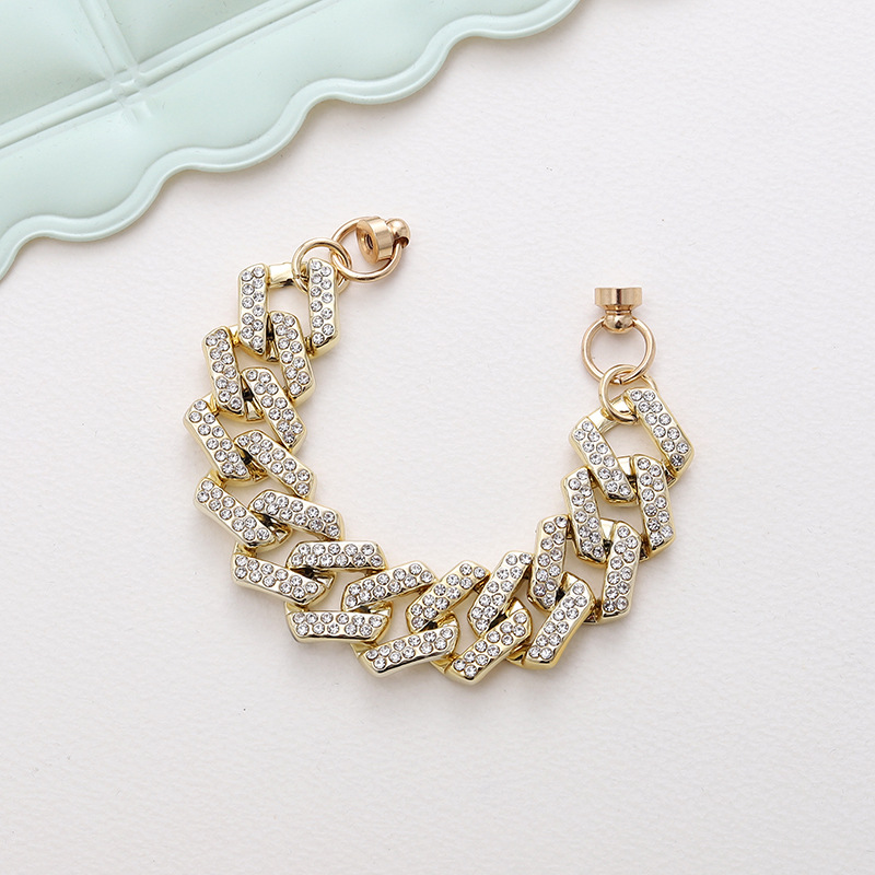 1 Piece Alloy Rhinestones Solid Color Chain display picture 2