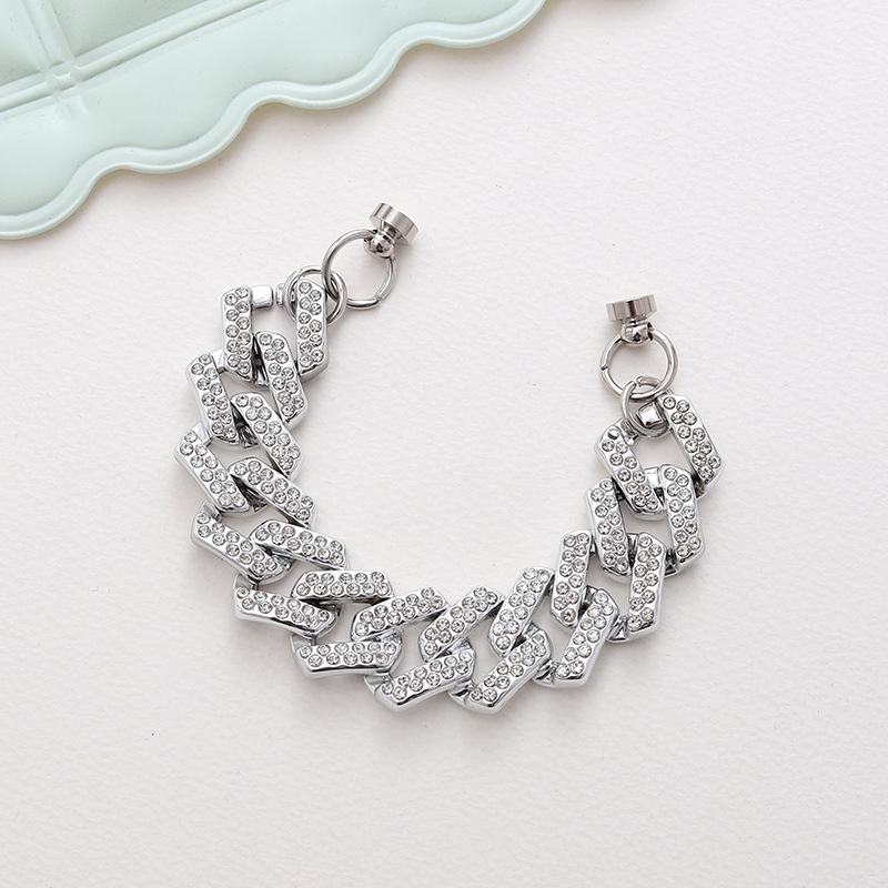 1 Piece Alloy Rhinestones Solid Color Chain display picture 3
