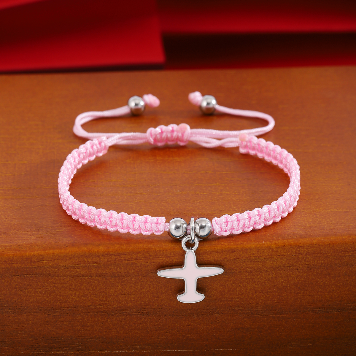 Casual Sweet Simple Style Airplane Alloy Nylon Enamel Braid Women's Bracelets display picture 4