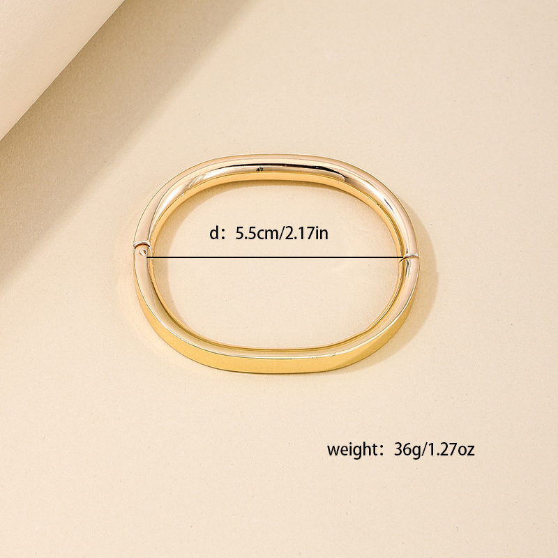 IG-Stil Einfacher Stil Einfarbig Legierung Ring Frau Armreif display picture 2