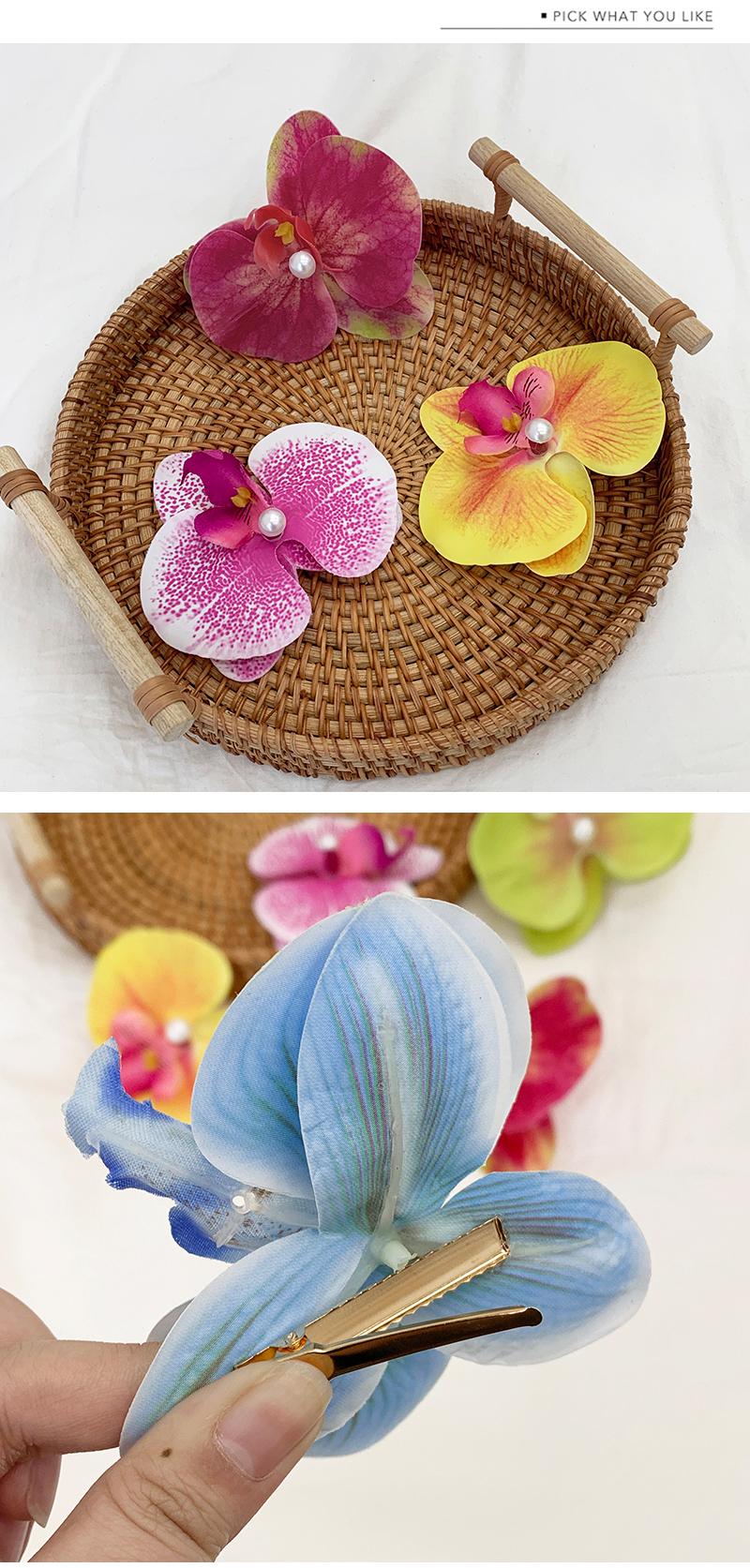 Women's Casual Cute Tropical Flower Plastic Hair Clip display picture 1