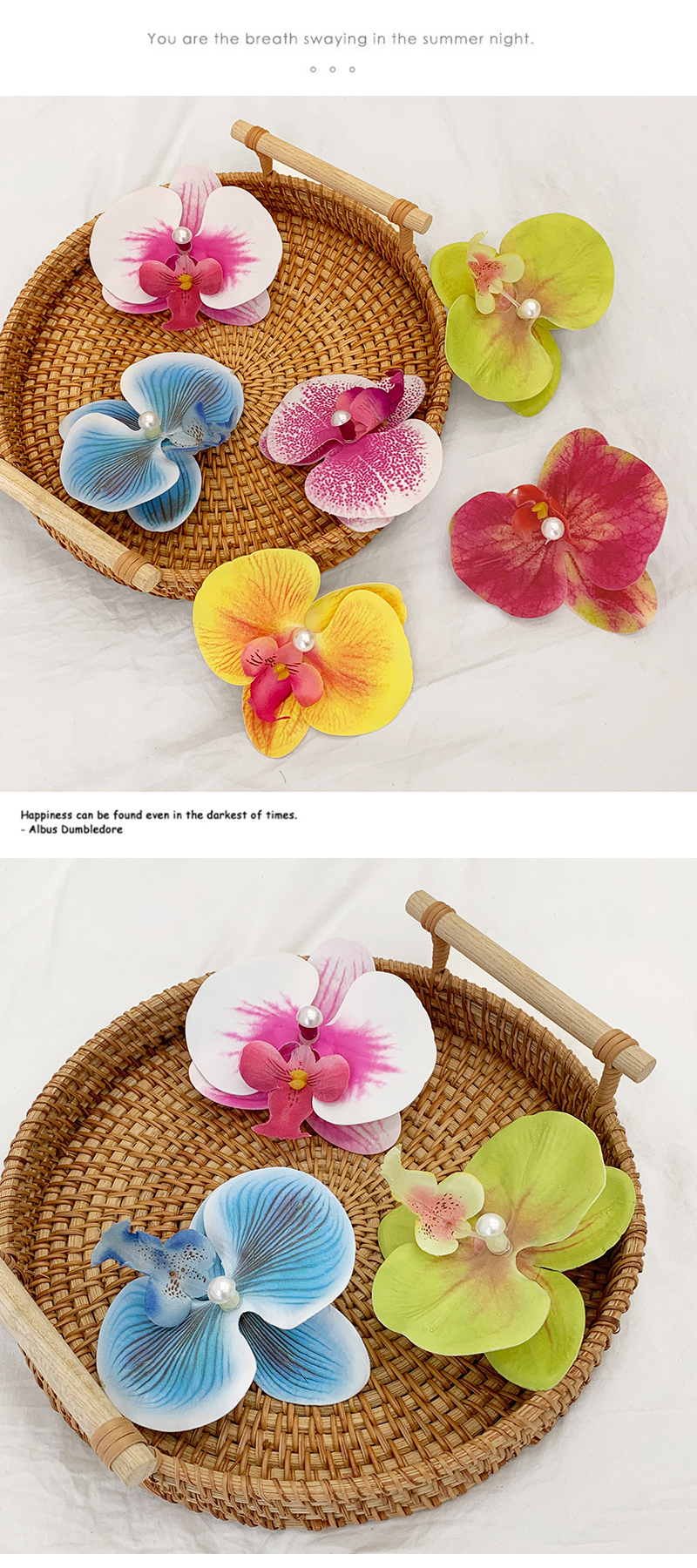 Frau Lässig Süß Tropisch Blume Kunststoff Haarklammer display picture 2