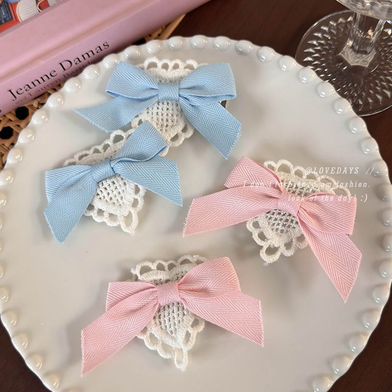 Women's Cute Romantic Bow Knot Cloth Lace Hair Clip display picture 1