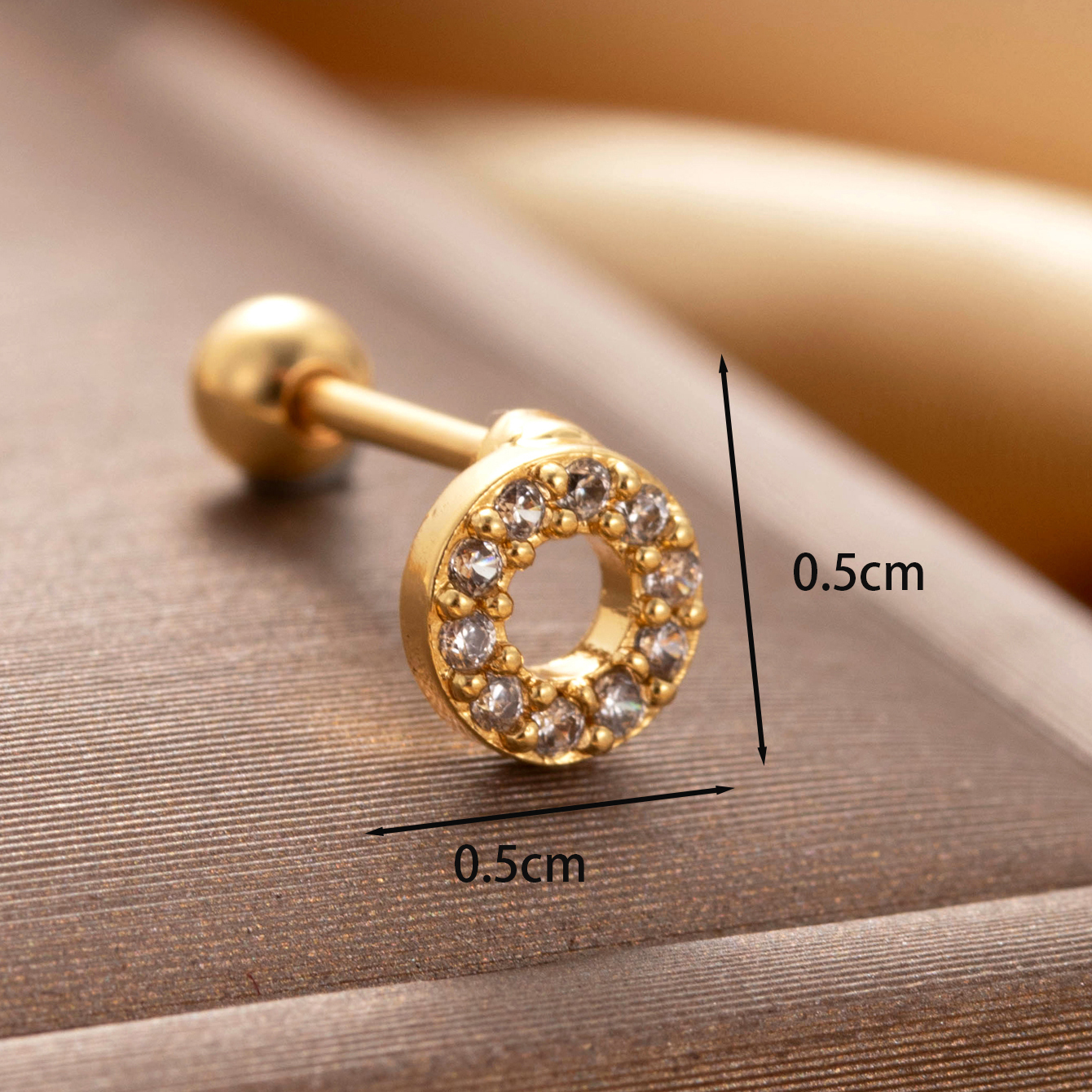 1 Piece IG Style Cute Simple Style Rabbit Circle Bow Knot Hollow Out Inlay Copper Zircon Ear Studs display picture 1
