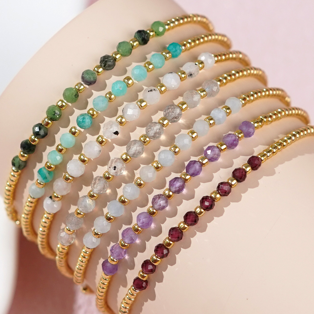 Bohemian Geometric Glass Glass Women's Bracelets display picture 2