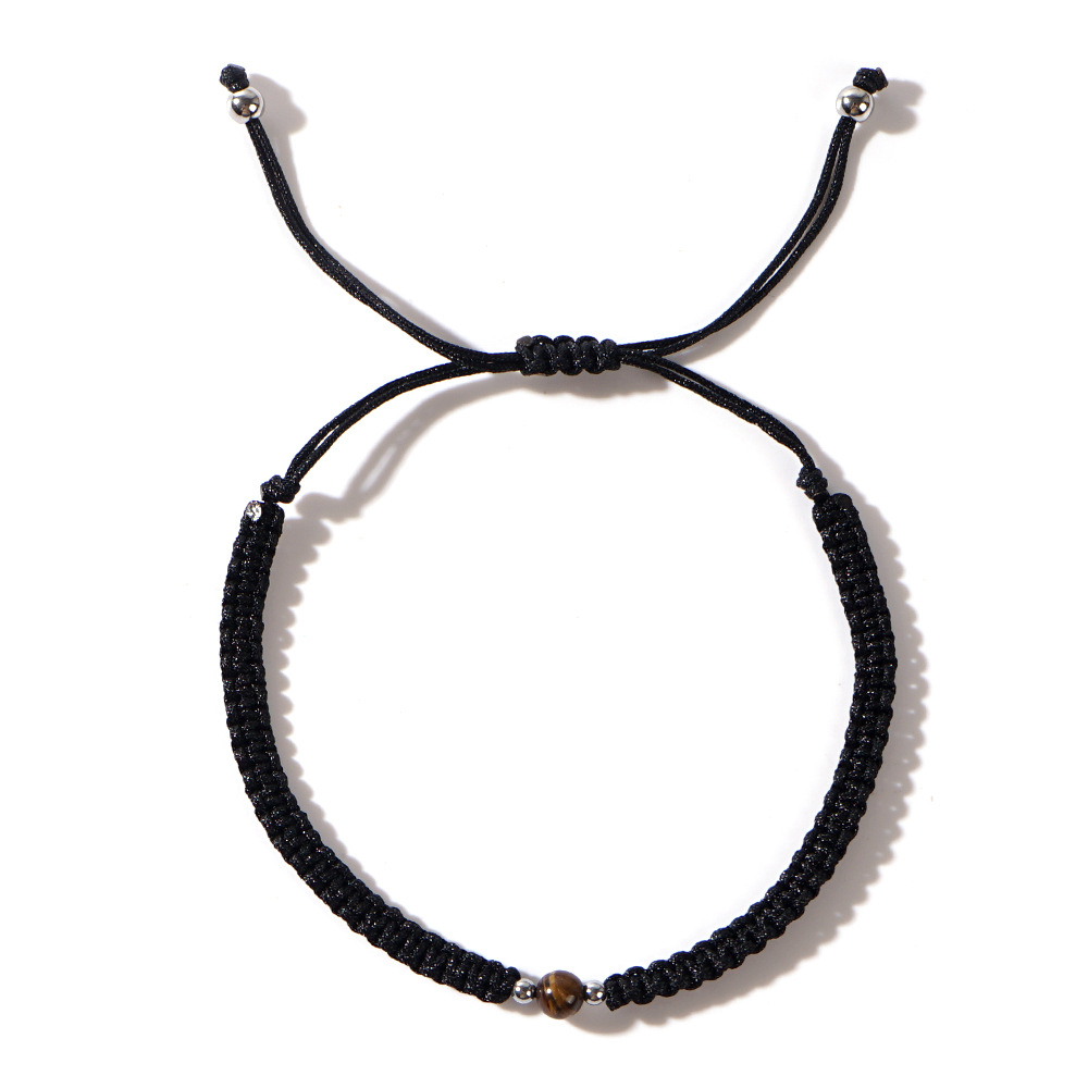 Streetwear Geometric Rope Tiger Eye Men's Drawstring Bracelets display picture 5