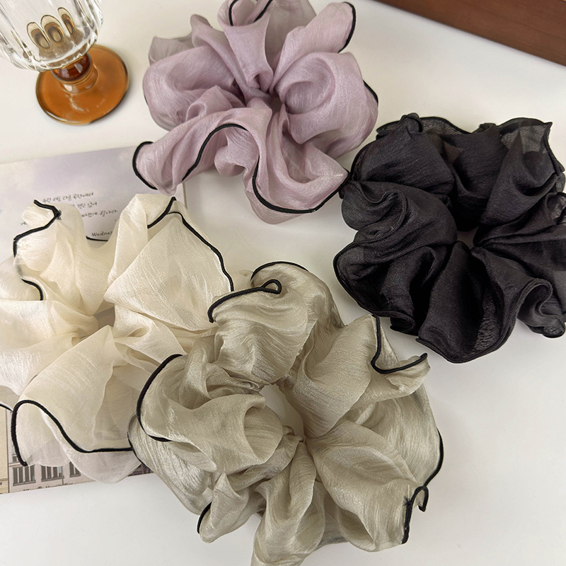 Women's Elegant Romantic Solid Color Chiffon Hair Tie display picture 2