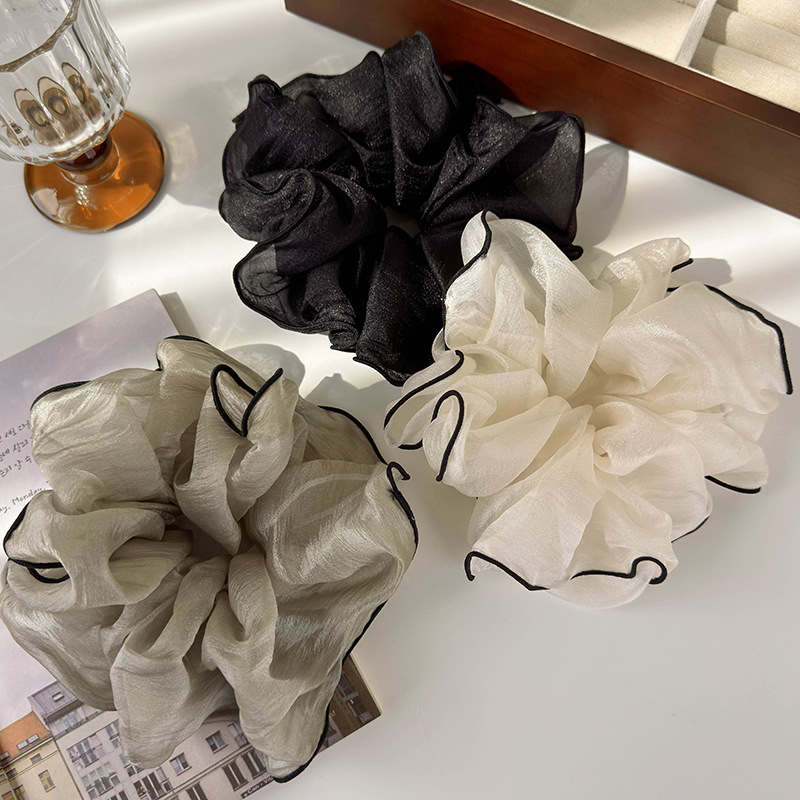 Women's Elegant Romantic Solid Color Chiffon Hair Tie display picture 4