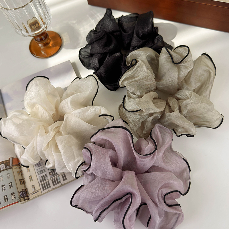 Women's Elegant Romantic Solid Color Chiffon Hair Tie display picture 9