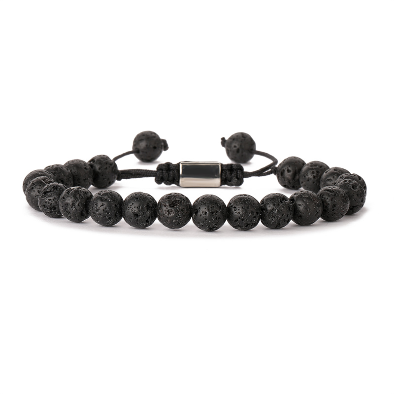 Ethnic Style Simple Style Round Natural Stone Beaded Unisex Bracelets display picture 9