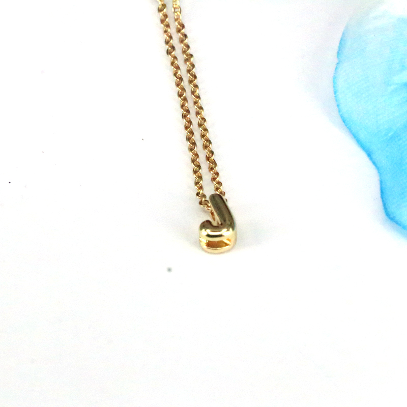 Copper 18K Gold Plated Simple Style Classic Style Plating Letter Pendant Necklace display picture 5