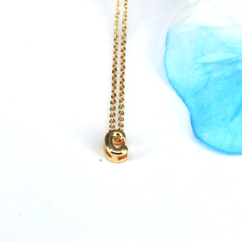 Copper 18K Gold Plated Simple Style Classic Style Plating Letter Pendant Necklace display picture 24