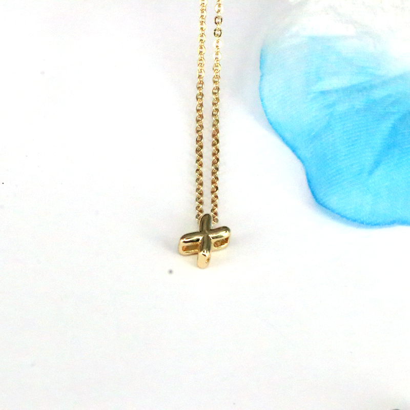 Copper 18K Gold Plated Simple Style Classic Style Plating Letter Pendant Necklace display picture 7