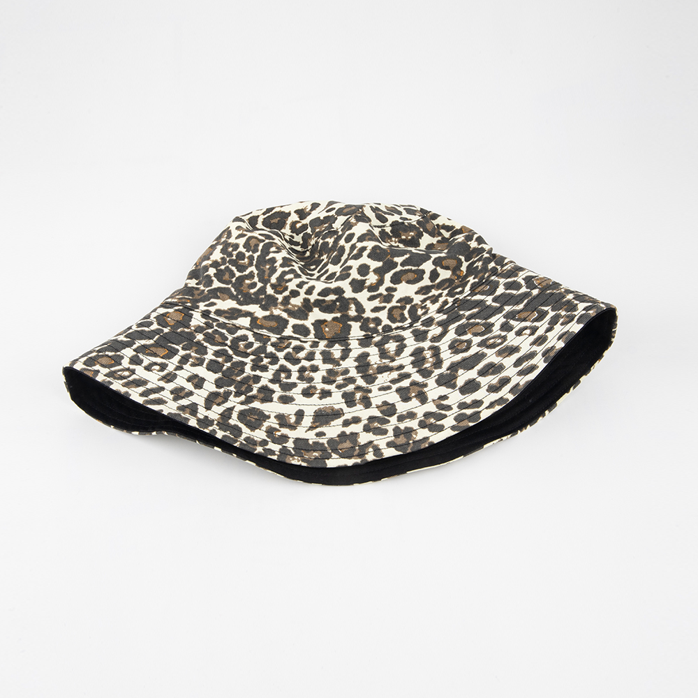 Women's Casual Beach Leopard Flat Eaves Bucket Hat display picture 7