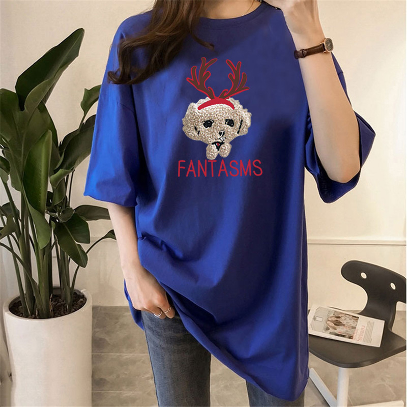Women's T-shirt Short Sleeve T-Shirts Printing Casual Cartoon Letter Dog display picture 8