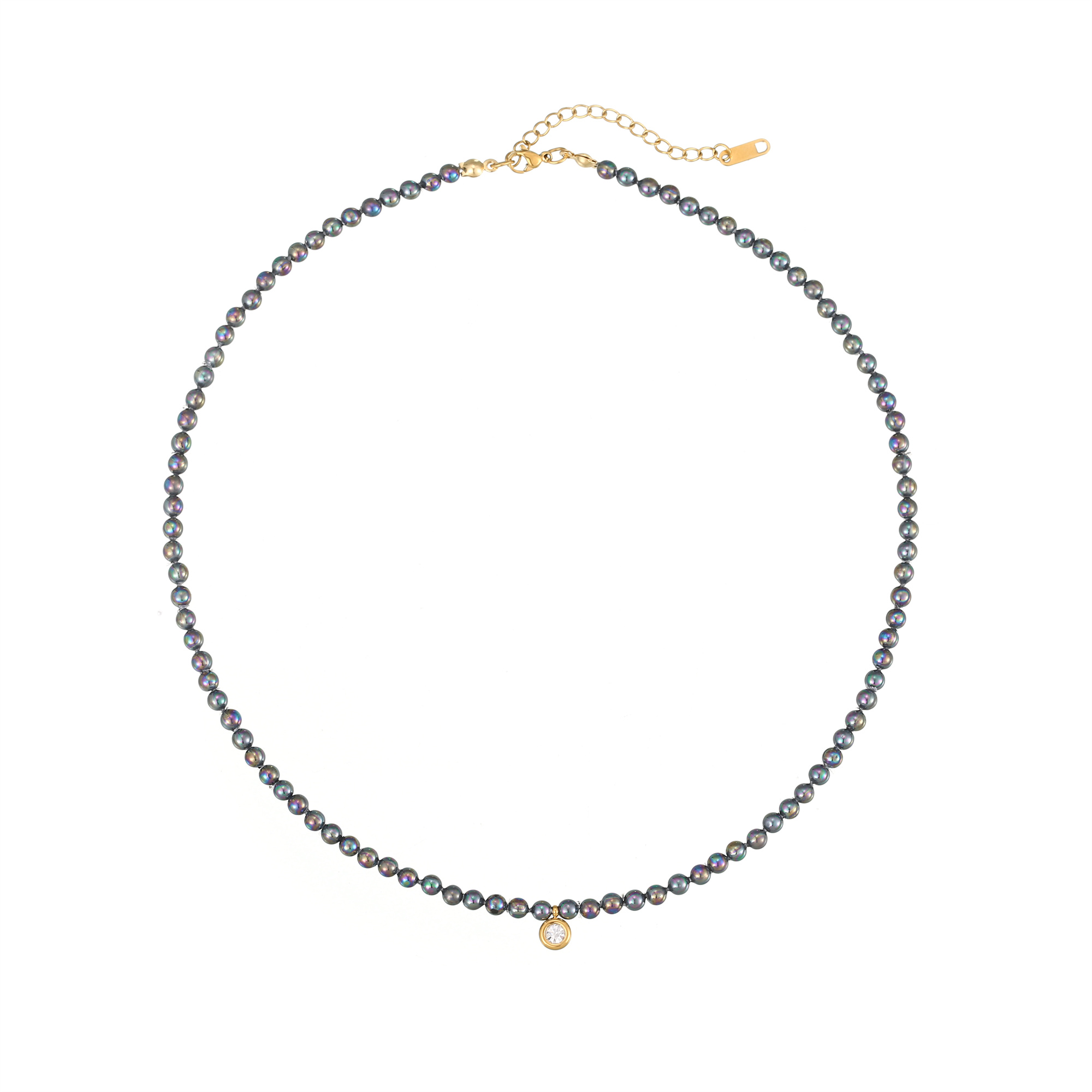 Einfacher Stil Klassischer Stil Runden Imitationsperle Perlen Überzug 18 Karat Vergoldet Frau Halskette display picture 2