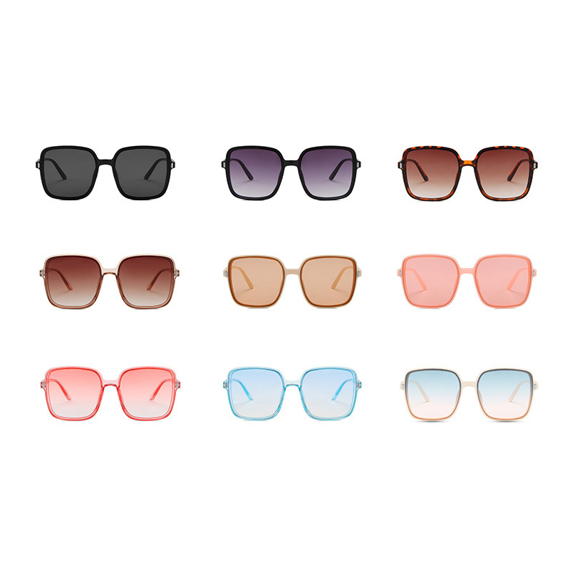 Einfacher Stil Klassischer Stil Farbblock Pc Quadrat Vollbild Sonnenbrille Der Frauen display picture 5