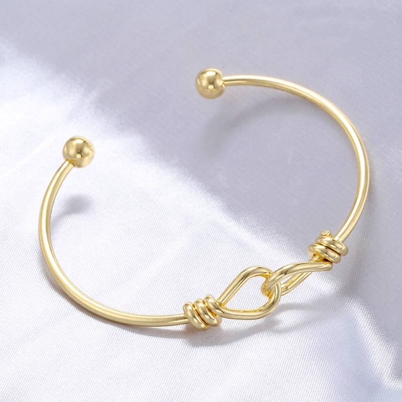 Le Cuivre Décontractée Élégant Style Simple Noeud D'Arc Bracelet display picture 6