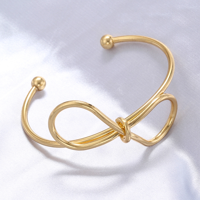 Copper Casual Elegant Simple Style Bow Knot Bangle display picture 12