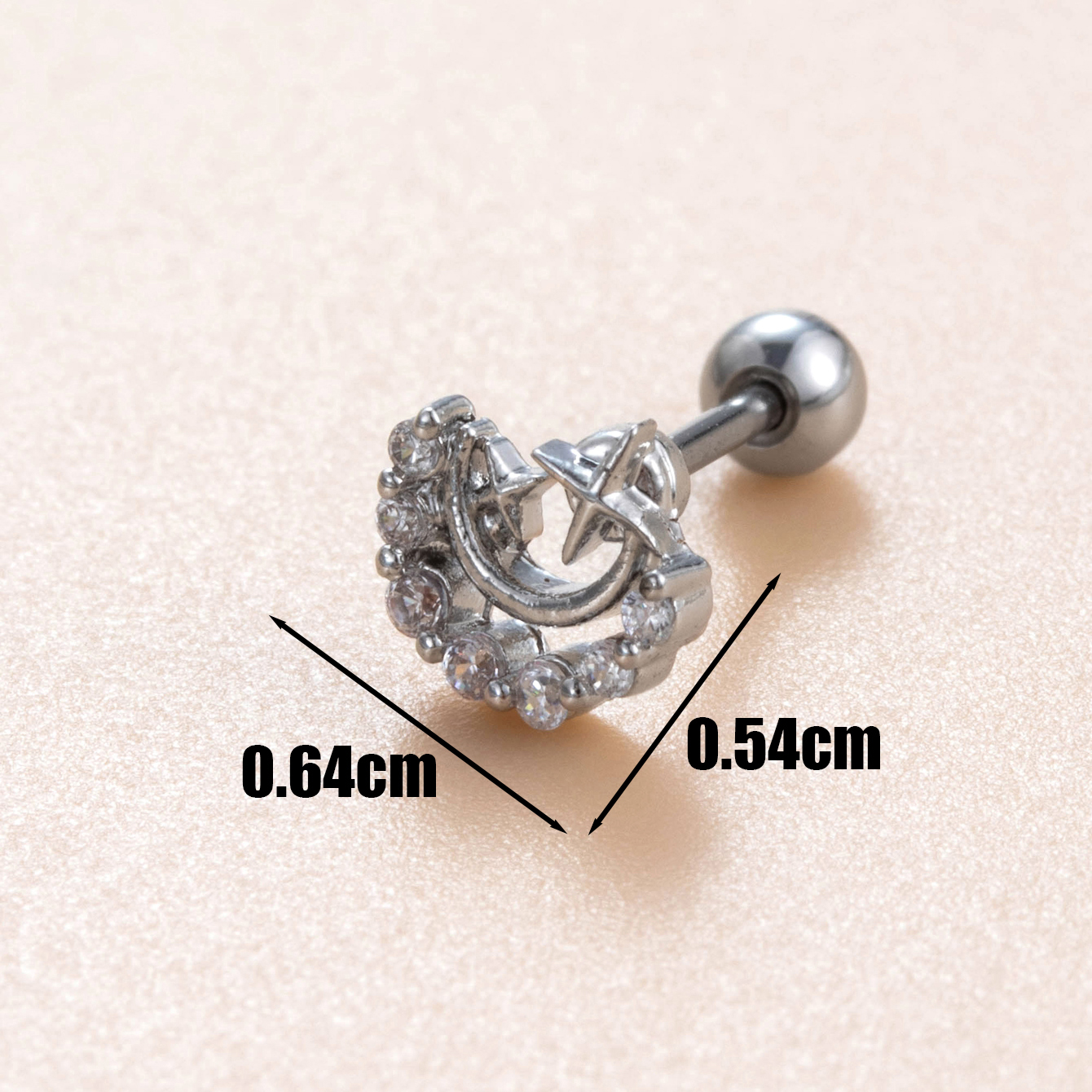 1 Piece Casual French Style Korean Style Gecko Moon Butterfly Chain Inlay Copper Pearl Zircon Drop Earrings Ear Studs display picture 1