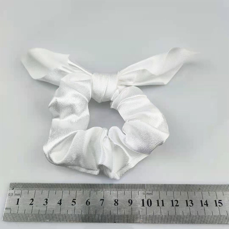 Women's Casual Cute Sweet Bunny Ears Solid Color Cloth Hair Tie display picture 1