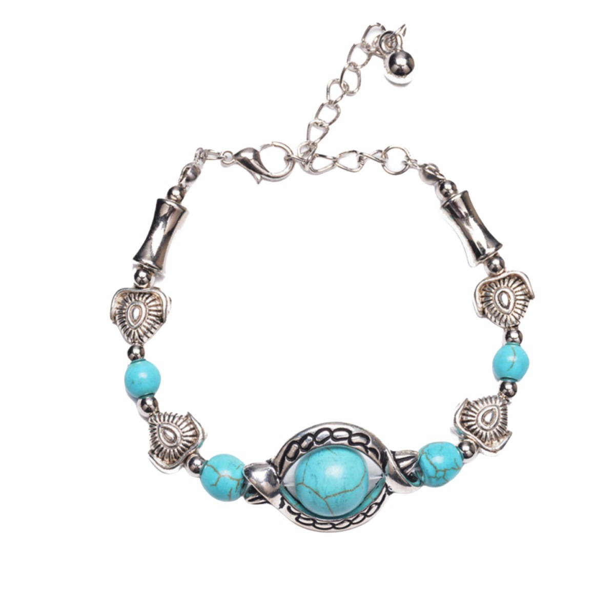 Ethnic Style Round Alloy Beaded Women's Bracelets display picture 1