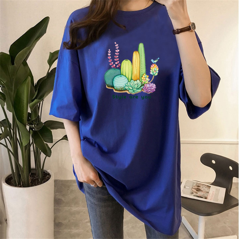 Women's T-shirt Short Sleeve T-Shirts Printing Casual Cactus display picture 1