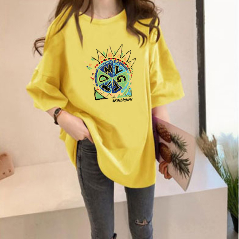 Women's T-shirt Short Sleeve T-Shirts Printing Casual Letter display picture 7