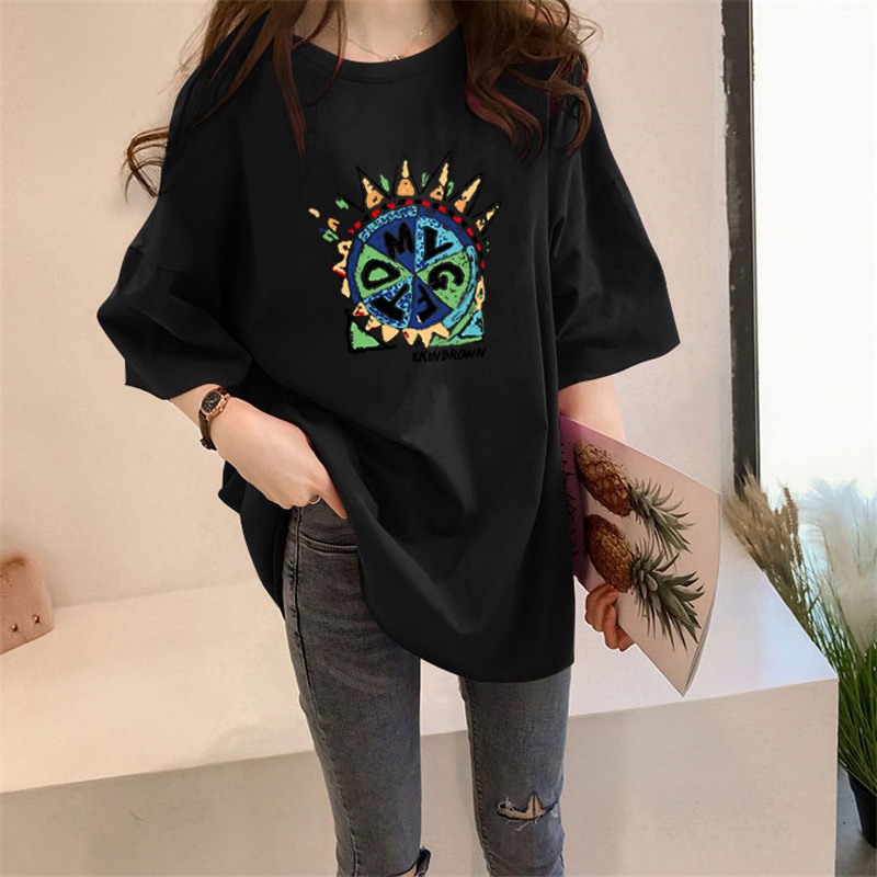 Women's T-shirt Short Sleeve T-Shirts Printing Casual Letter display picture 5