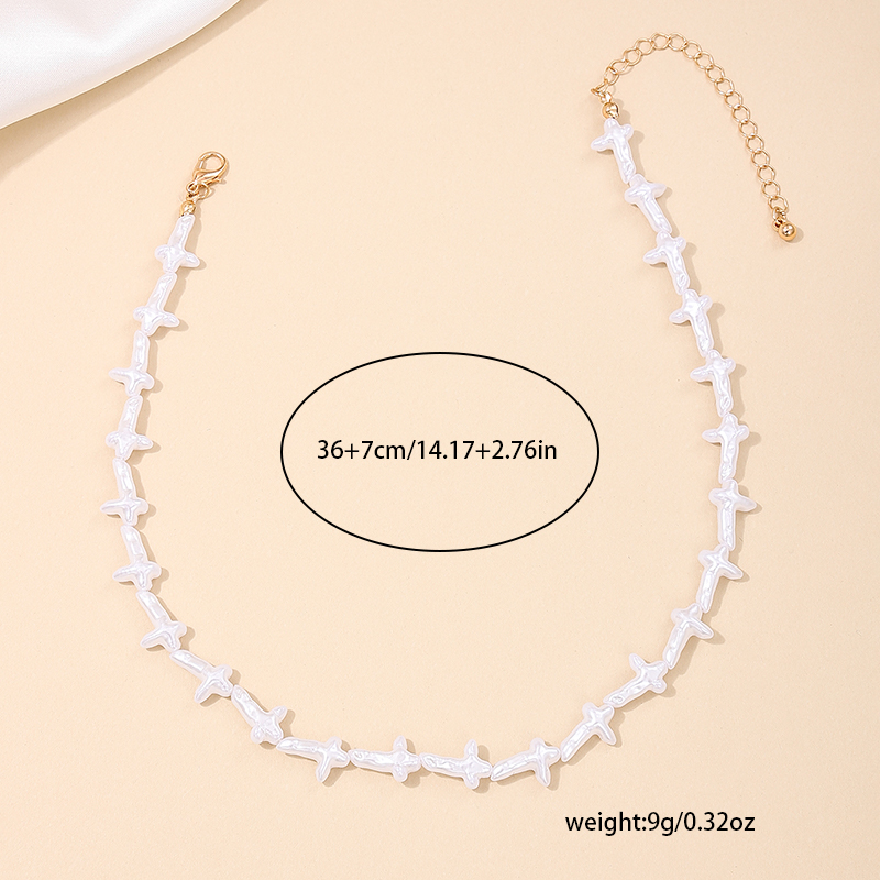 Wholesale Jewelry Nordic Style Simple Style Geometric Arylic Beaded Necklace display picture 6