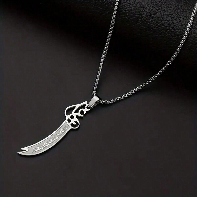 Hip-Hop Punk Geometric 316 Stainless Steel  Shiny Metallic Jacquard Hollow Out Unisex Pendant Necklace display picture 4