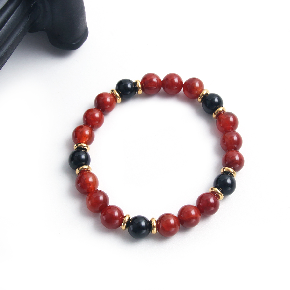 Simple Style Classic Style Round 316 Stainless Steel  Natural Stone Beaded Women's Bracelets display picture 7