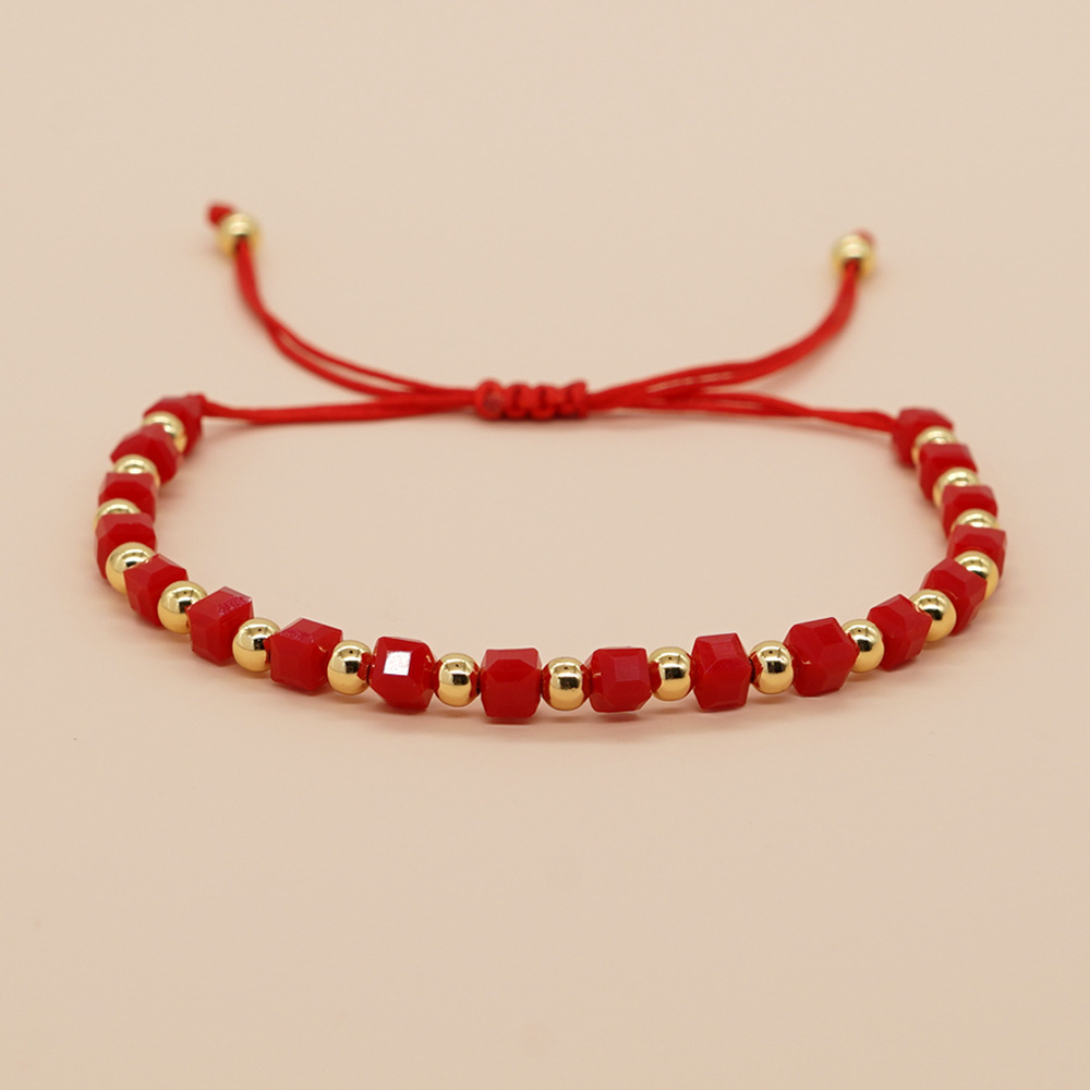 Simple Style Classic Style Solid Color Artificial Crystal Beaded Women's Bracelets display picture 3