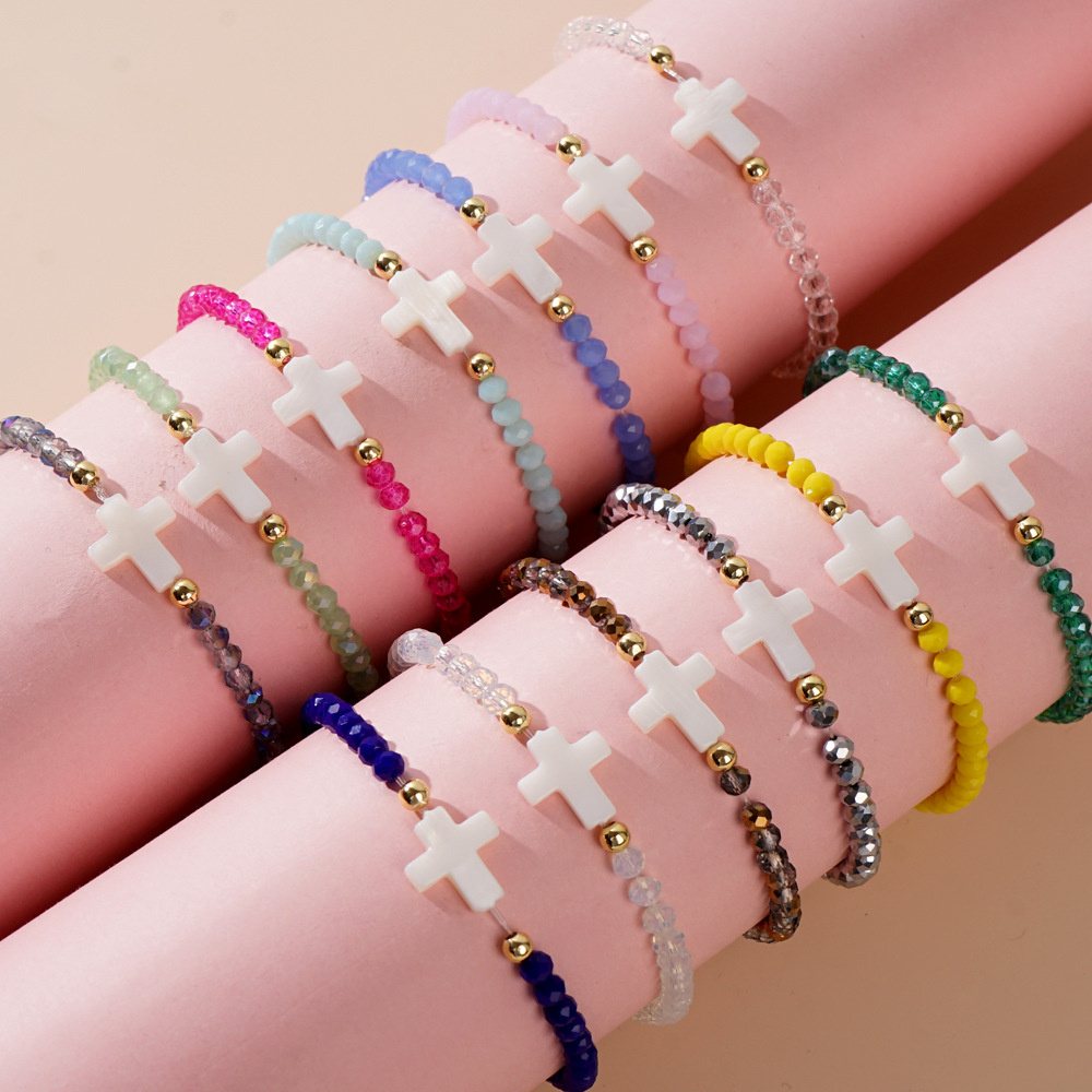 Style Simple Style Classique Couleur Unie Cristal Artificiel Perlé Femmes Bracelets display picture 1