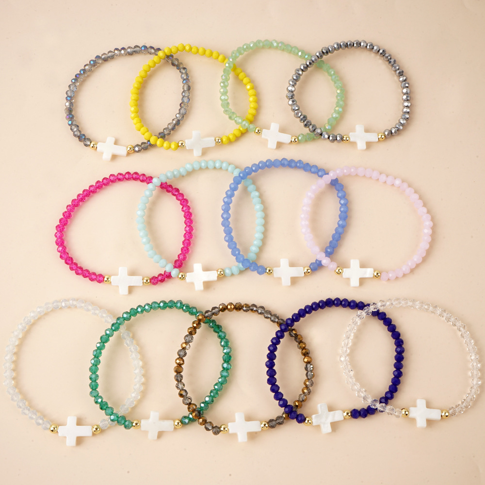 Simple Style Classic Style Solid Color Artificial Crystal Beaded Women's Bracelets display picture 2