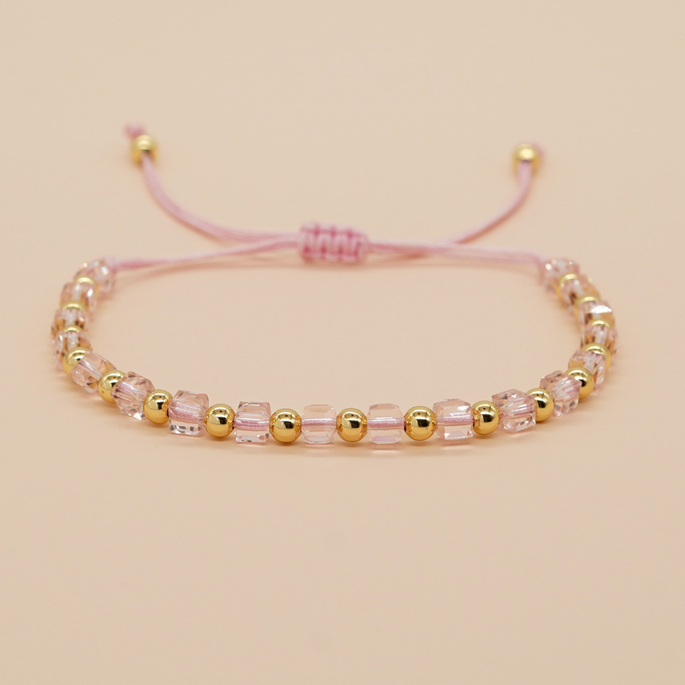 Simple Style Classic Style Solid Color Artificial Crystal Beaded Women's Bracelets display picture 5
